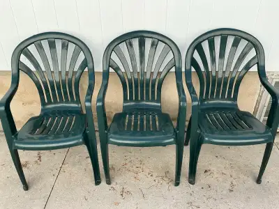 3 New Resin Patio / Lawn Chairs, View more