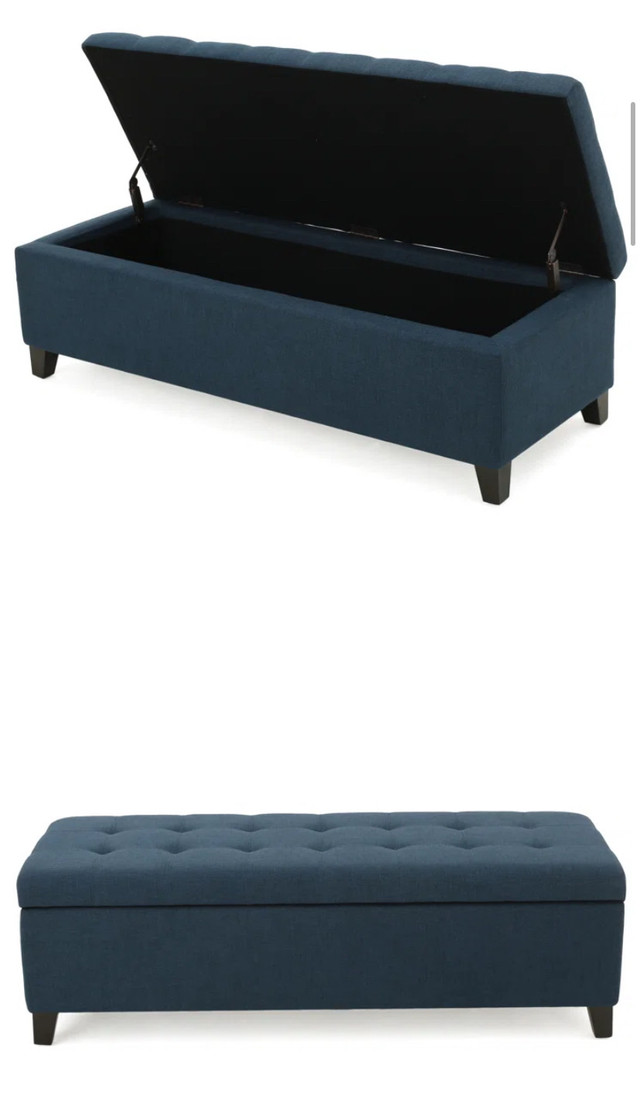 Upholstered Ottoman Bench w/ Storage New in Multi-item in Mississauga / Peel Region - Image 2