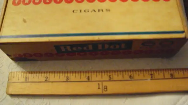 RED DOT CIGAR BOX - HOLE IN TIP PINUP GIRL STYLE - 60 CIGARS | Arts ...