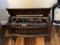 Antique electric fireplace - foyer électrique antique