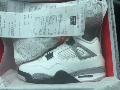 air Jordan white cement 4, View more
