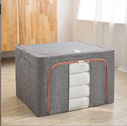 24L Steel Frame Cotton Linen Storage Bin Top & Front Openings in Storage & Organization in Oakville / Halton Region - Image 2