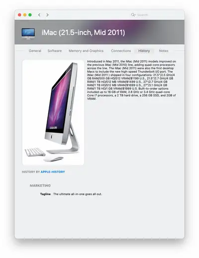 Apple iMac 21.5-inch, Mid 2011, View more