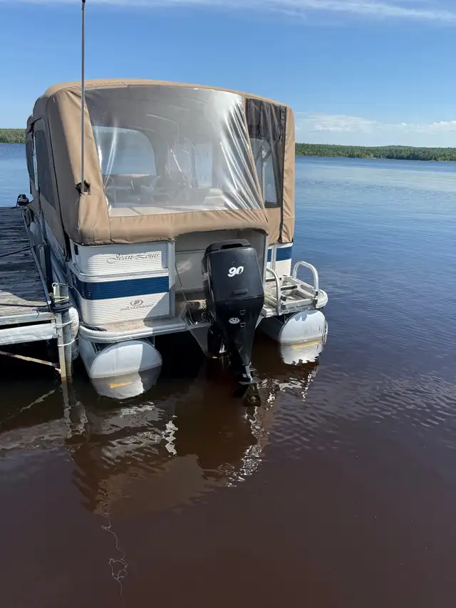 Ponton Versailles 22’ 2003 avec moteur Mercury 90HP 2006 in Powerboats & Motorboats in Thetford Mines - Image 7