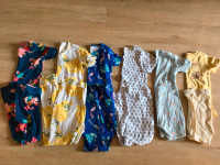 Lot de 6 pyjamas d’été pour fille 6 ans Carter’s, Old Navy, etc