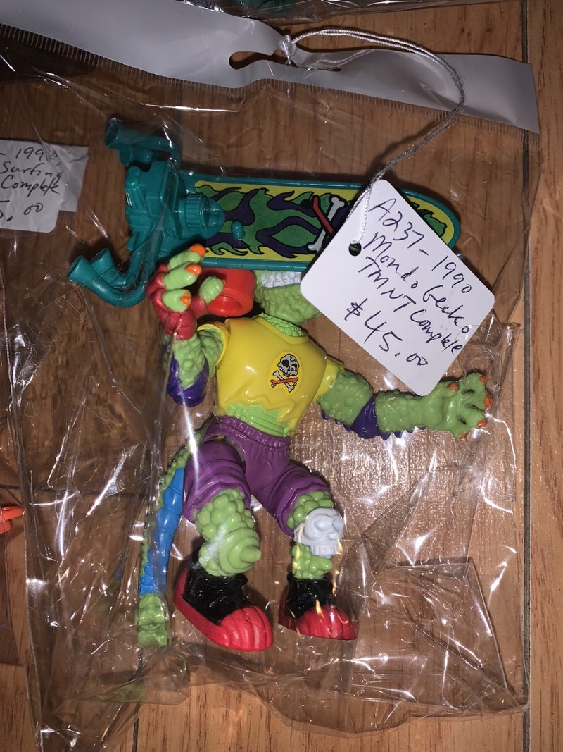 TMNT 1990 Mondo Gecko COMPLETE Ninja Turtles Booth 279 Toys & Games