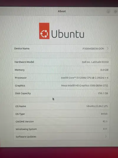 Laptop Dell Latitude E5550, i5 15 Pouce, View more
