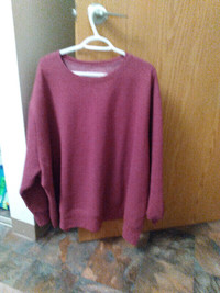 5X raspberry sweatshirt
