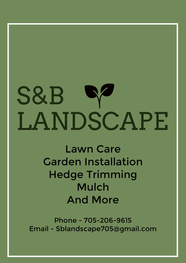 Lawn care and Landscape  in Lawn, Tree Maintenance & Eavestrough in Sault Ste. Marie