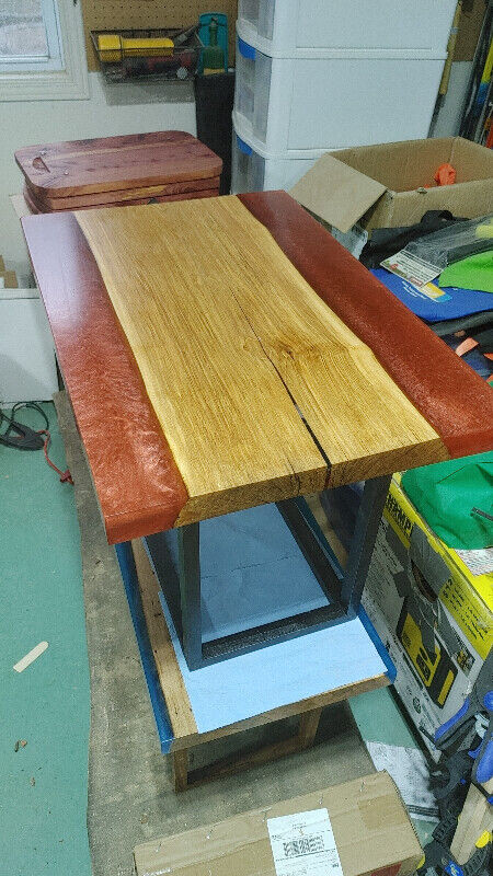 Coffee  table - small - Maple and Red Epoxy in Coffee Tables in Bedford - Image 4