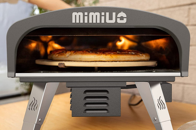 New Mimiuo Portable Gas Pizza Oven 13in Pizza stone Rotate 932F in BBQs & Outdoor Cooking in Markham / York Region - Image 4