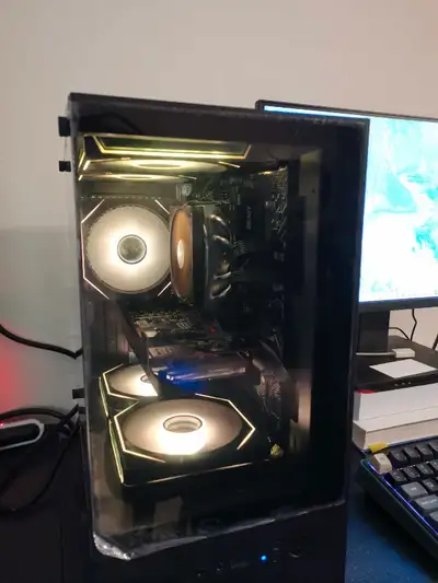 Brand new custom-built RGB gaming desktop. Only powered on for system setup and testing — never used...