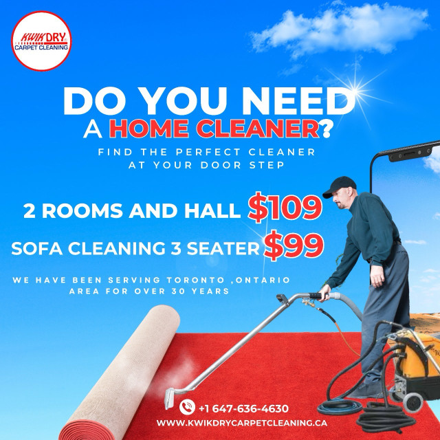 Carpet and upholstery cleaning specials  in Cleaners & Cleaning in City of Toronto - Image 2