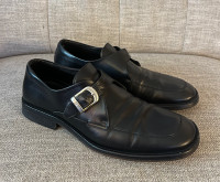 Hugo Boss Men’s Black Leather Shoes Italy Size 10