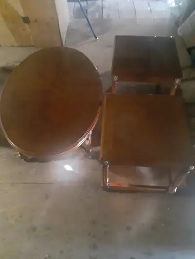 Coffee table and 2 end tables, View more