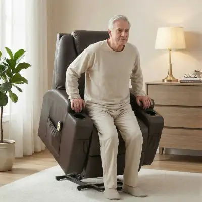 Power Lift Recliner Chair for Elderly, PU Leather Lift Chair , View more