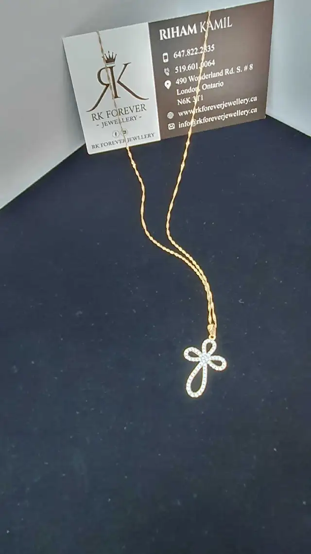 10k yellow gold chain & pendant # 412_11 in Jewellery & Watches in London - Image 6