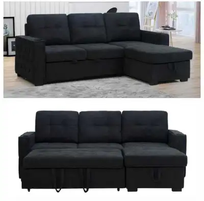 Black pull out sofa bed for sale near me , View more