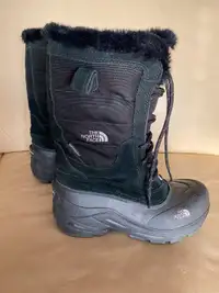 The North Face Winter Boots Lace Up Black Kids US Size 3