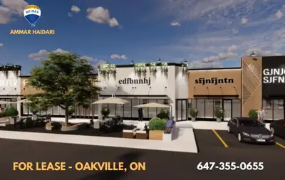 NEW COMMERCIAL SPACE FOR RENT OAKVILLE