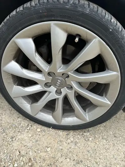 Selling a set of OEM Audi S5/RS5 rims fits all audi, sized at 19 inches, that come with three new ti...