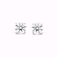 2.00 CTW Round Lab Diamond Stud Earring 14k Gold , F-G / VS1-VS2