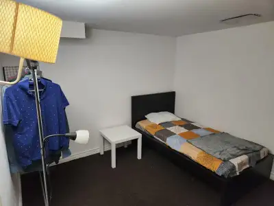 THE SETUP * Furnished private bedroom in a clean 2-bed basement suite * Natural daylight in all room...