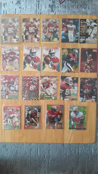 Jerry Rice Football cards lot, 19 cards.