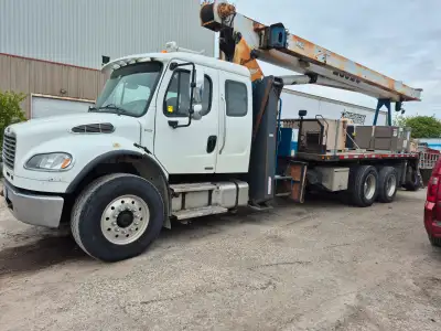 28 Ton MANITEX BOOM TRUCK Model 2896,BOOM 96 Ft, JIB 26 fT, 3966 Hours,Mounted 2009 Freightliner, Cu...