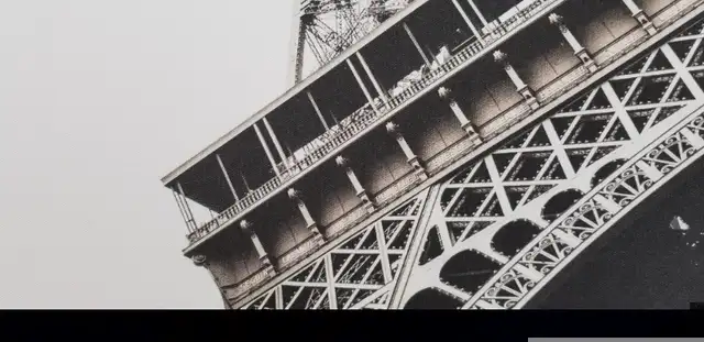 Eiffel Tower Paris framed canvas print stretched over wood frame in Arts & Collectibles in Ottawa - Image 8