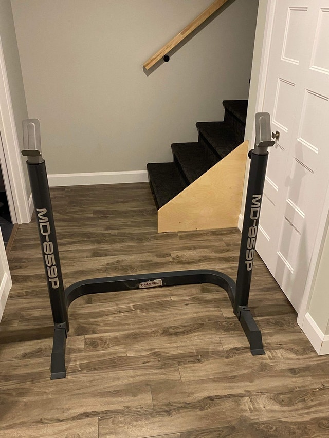 Rack a squat olympique squat. Support poids haltère Appareils d'exercice domestique Lévis