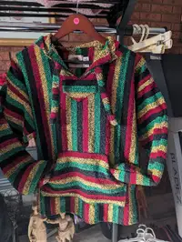 Multi colour Mexican/Rasta hoodie