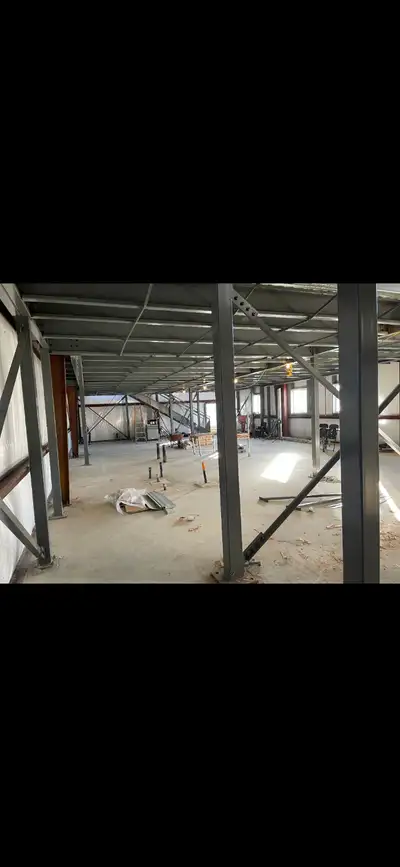 STEEL STRUCTURE BOLTED OR WELDED PRIMED PAINTED ALUMINUM CUSTOM WELDING POWDER COATING MEZZANINE STE...