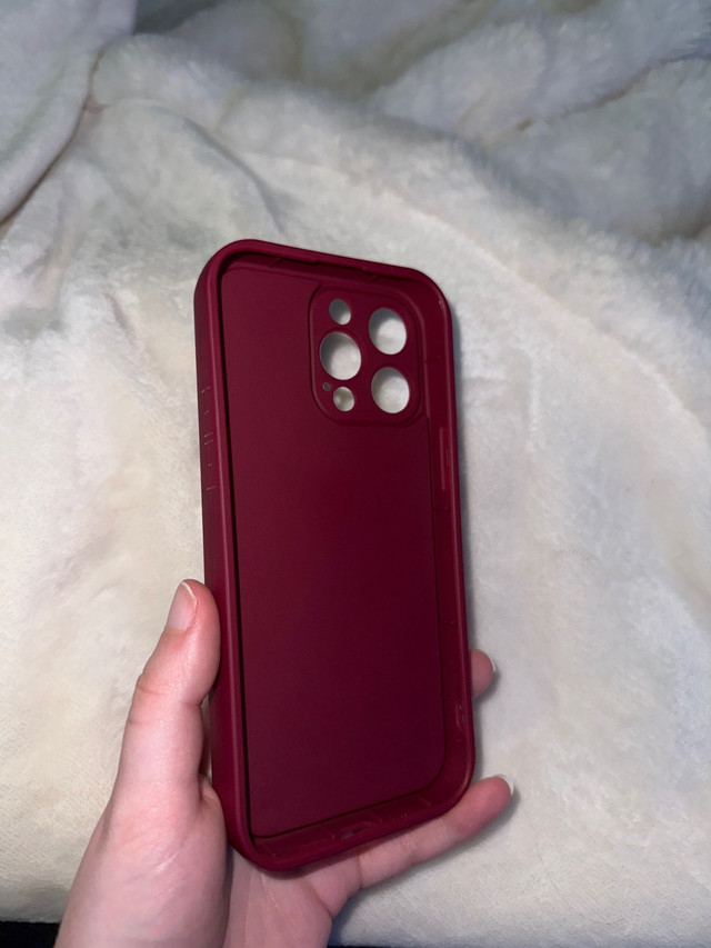 Wine red silicone Iphone 15 Pro Max case in Cell Phones in Kitchener / Waterloo - Image 2