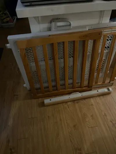 Wooden safety gate by Eddie Bauer.  , View more