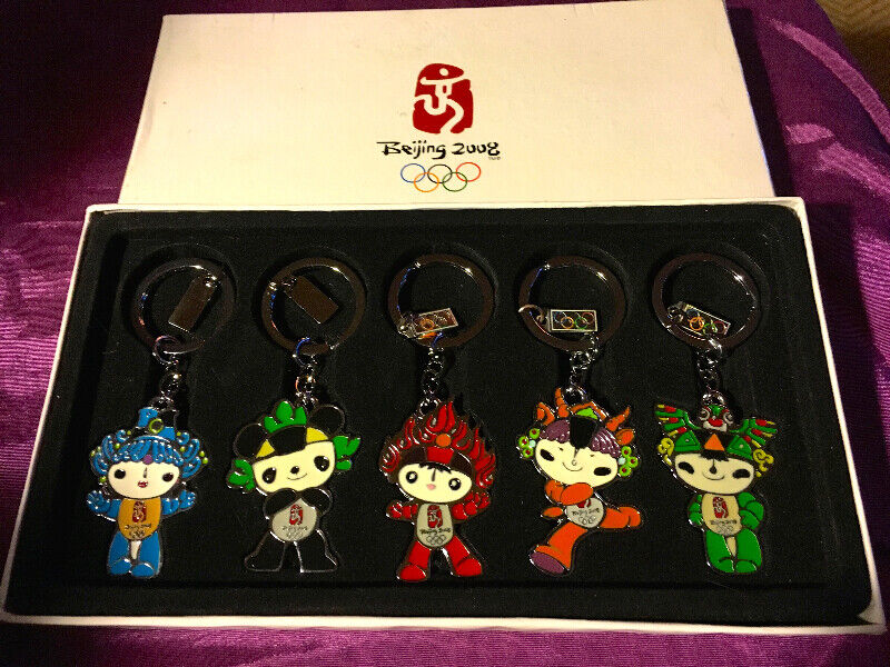Beijing Olympics 2008 Mascot Keychains: Complete Set of 5 - NEW | Arts ...