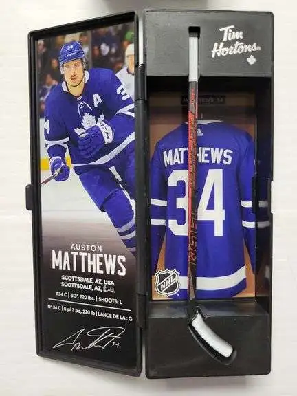 2019 Tim Hortons Auston Matthews mini Hockey Stick in Arts & Collectibles in Markham / York Region - Image 2