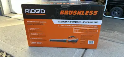 Ridgid 18v Brushless Blower ( Tool only) battery not included, View more