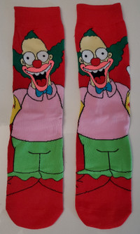 The Simpsons Krusty the Clown socks