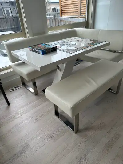 Table and seating, View more