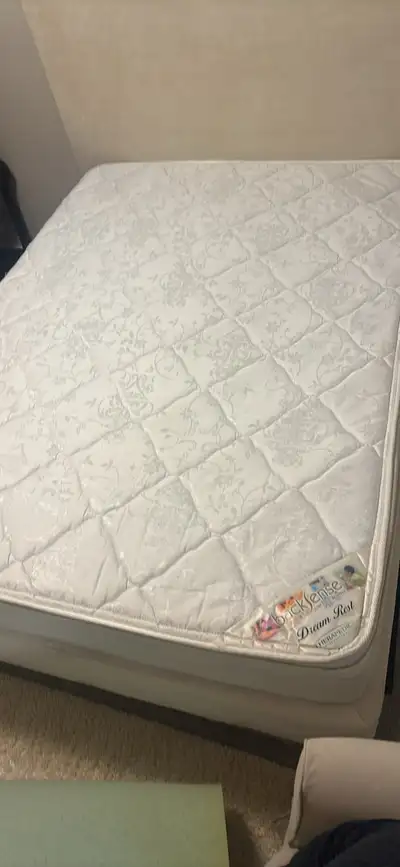 double bed mattress and box spring , View more