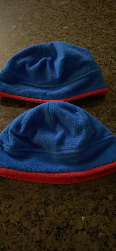reversible fleece hat red/blue , View more