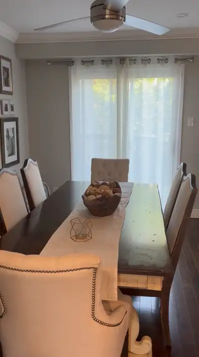 high end dining table with 6 chairs extendable, View more