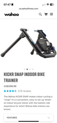 Wahoo KICKR Snap Indoor Bike Trainer