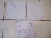 Style Selections Marble Look Finish Vinyl Stick On 12 x 12 Tiles