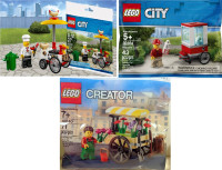 3 Lego Kiosques (discontinués et rares)