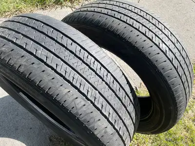 Phone/txt. 403-404-7958 - Good shape for another two or three years. Get two tires for $80 Thank you...