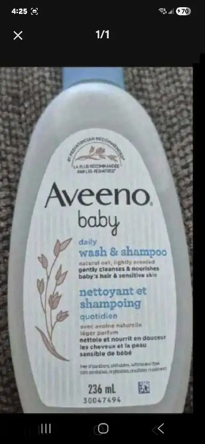 Aveeno Baby Shampoo, View more