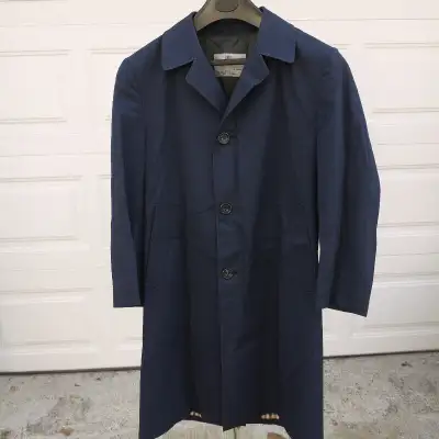 Vintage Mens Aquascutum Aqua 5 Trench Coat Blue 40 short, View more