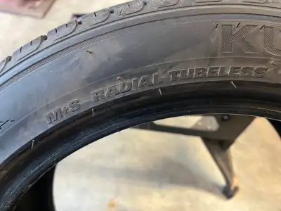 Set of 4 Kumho Solus All Season Radials Size: 225/45/R17/91W Only 890 kms No rims